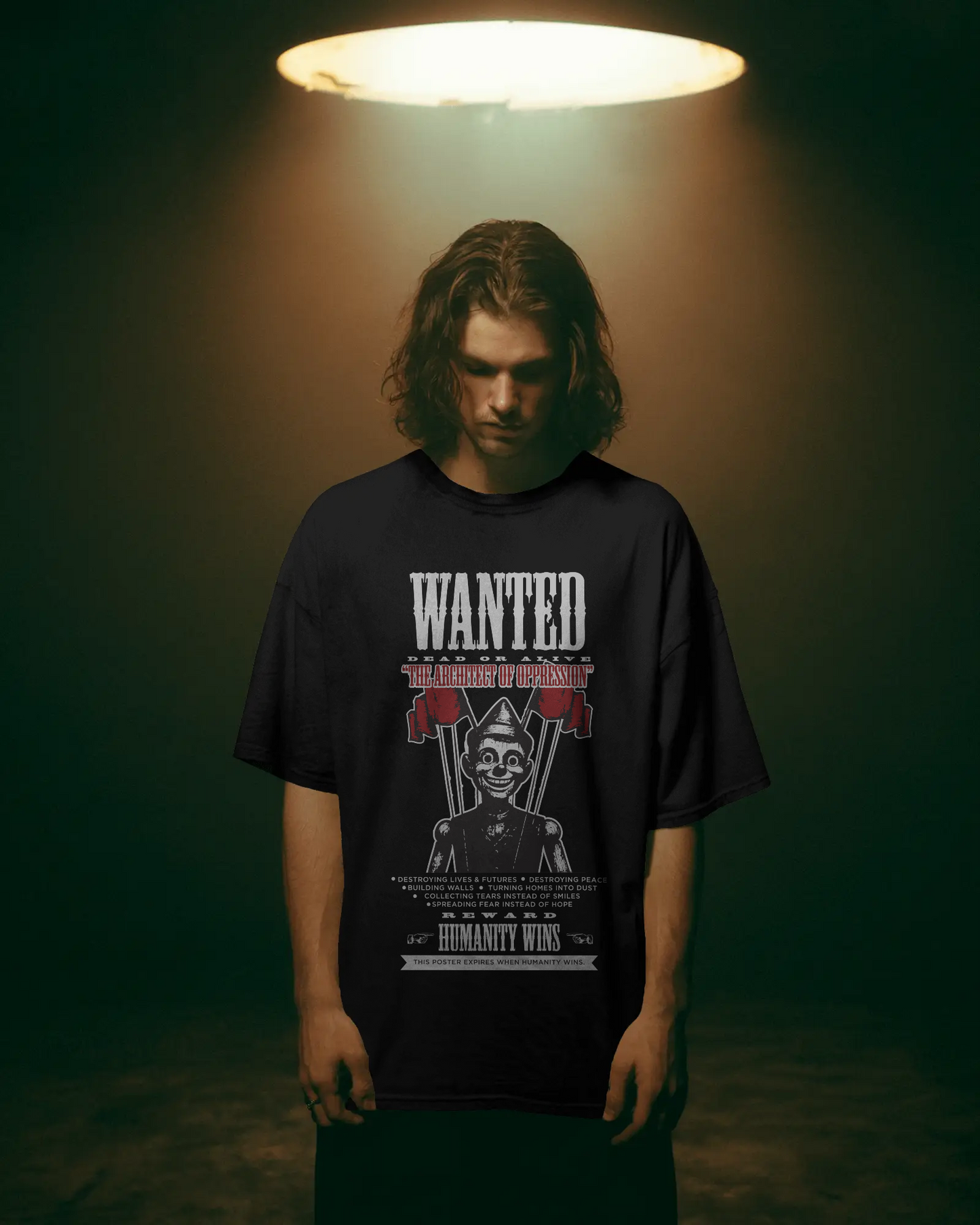 WANTED: Humanity’s Criminals Unisex t-shirt